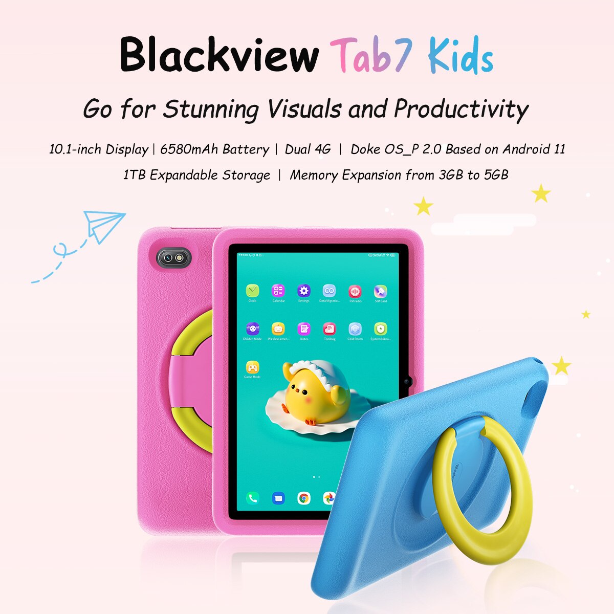 Blackview Tab 7 ̿ 10.1 ġ ũ º PC, 6580mAh 3GB + 32GB ȵ̵ 11 Unisoc T310 Ÿھ  &  4G LTE 1280*80